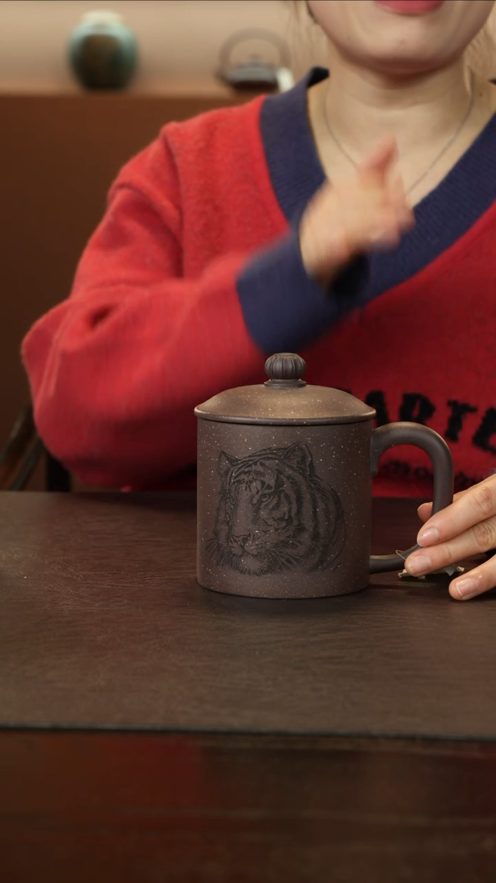 【闪购商品】紫砂茶杯直播福利马方远老虎杯盖杯