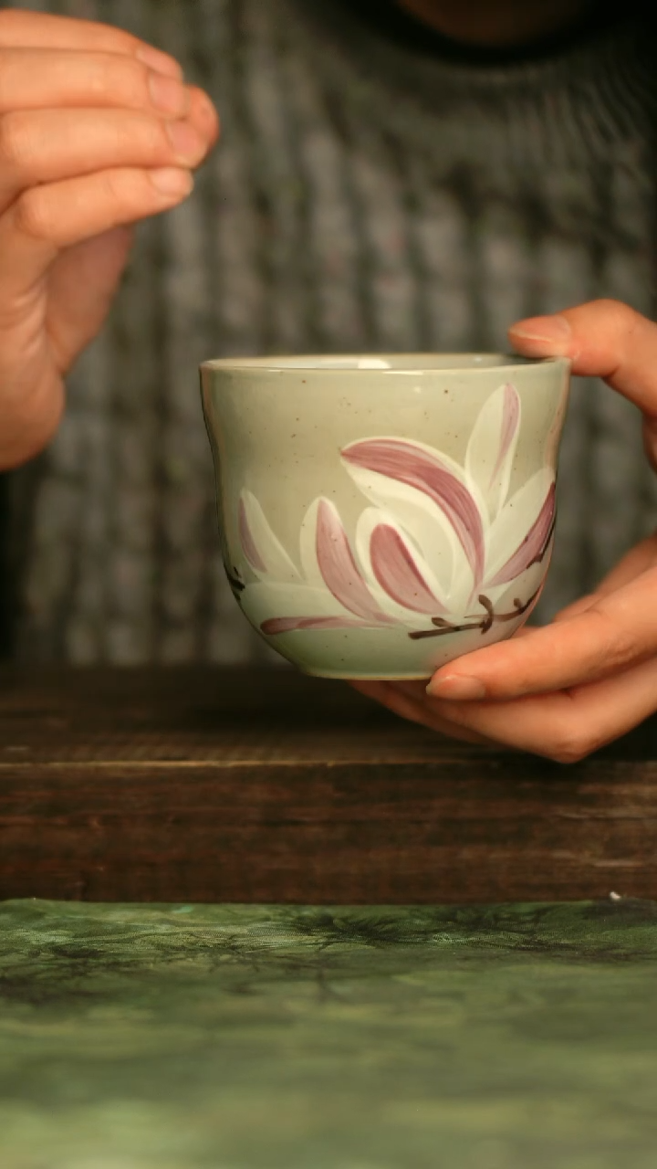 瓷器青诗集手工手绘瓷器