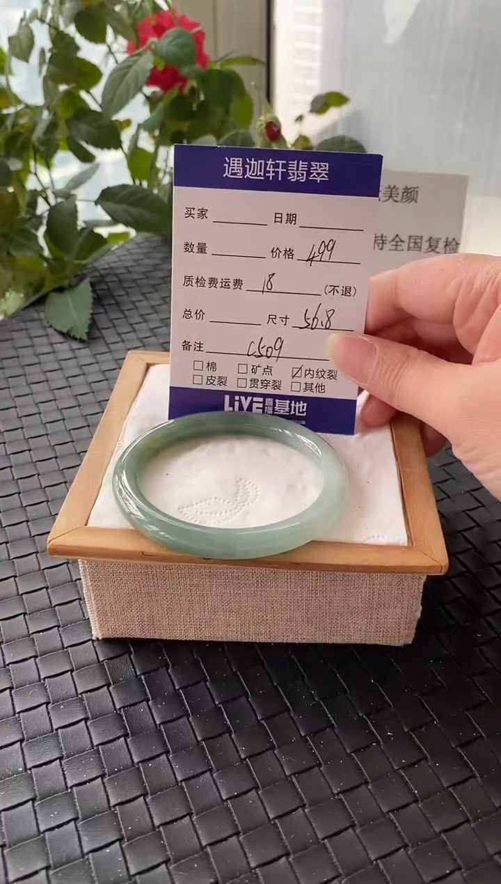 未镶嵌手镯翡翠56.5圈口 C509编码