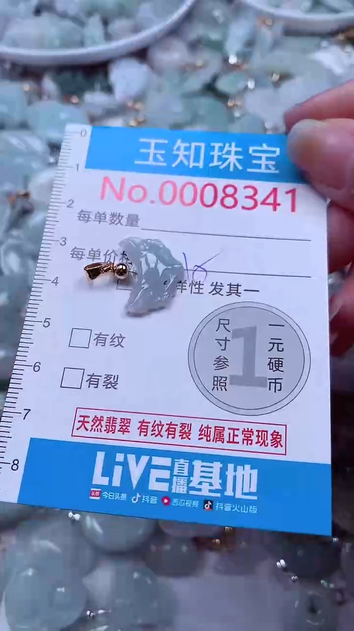 吊坠(不含链)未镶嵌翡翠8341