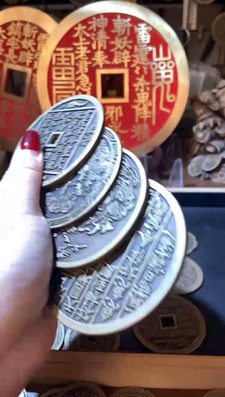 【闪购商品】铜现代翻砂铜工艺品4枚一套