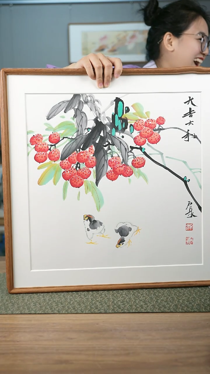 【闪购商品】书法手书/绘同款作品-协会会员老师带框作品