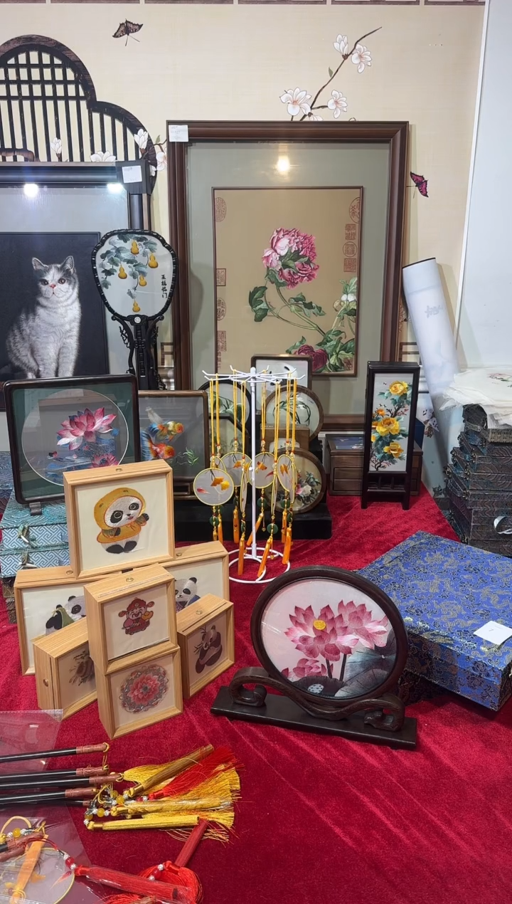 织绣精品苏绣手工刺绣，成品摆件7