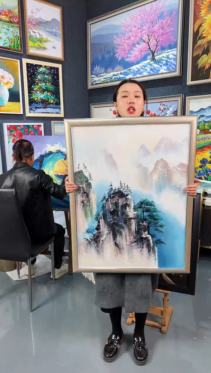 【闪购商品】油画131号 60*80  山水-手绘油画