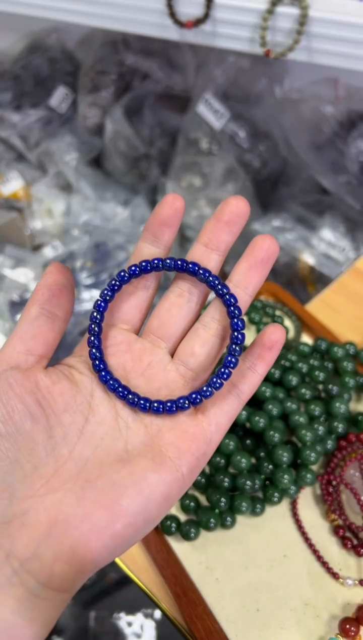 【闪购商品】青金石手链未镶嵌青金石精工直切手链