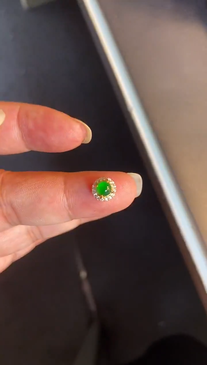 吊坠(不含链)银S925镶嵌翡翠1