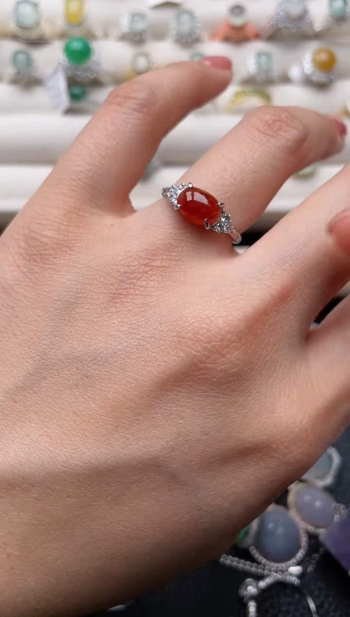 【闪购商品】翡翠戒指银S925镶嵌1111111111  13