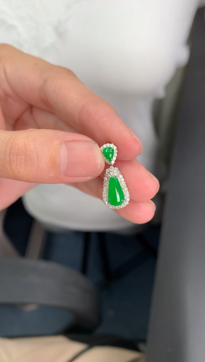 【闪购商品】定制翡翠18K金镶嵌模式推广期24小时鉴赏期