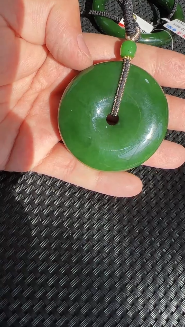 【闪购商品】和田玉（碧玉）吊坠未镶嵌大平安扣
