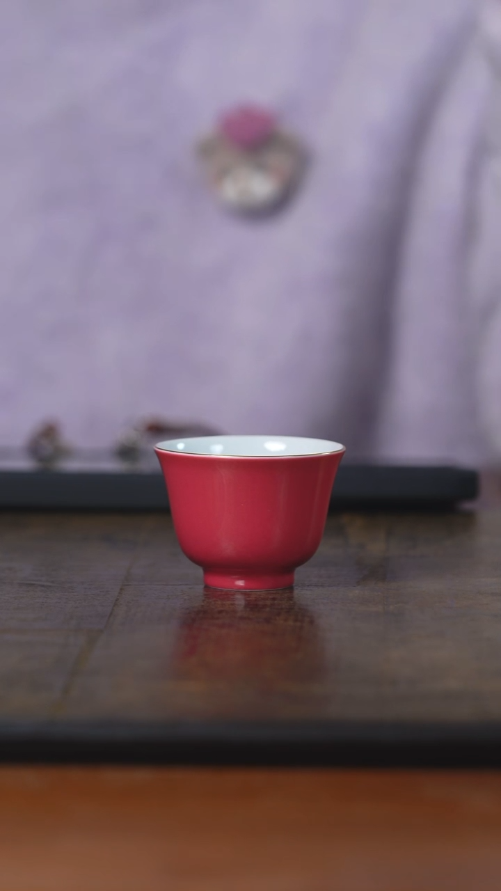 弥云斋胭脂红福利客杯