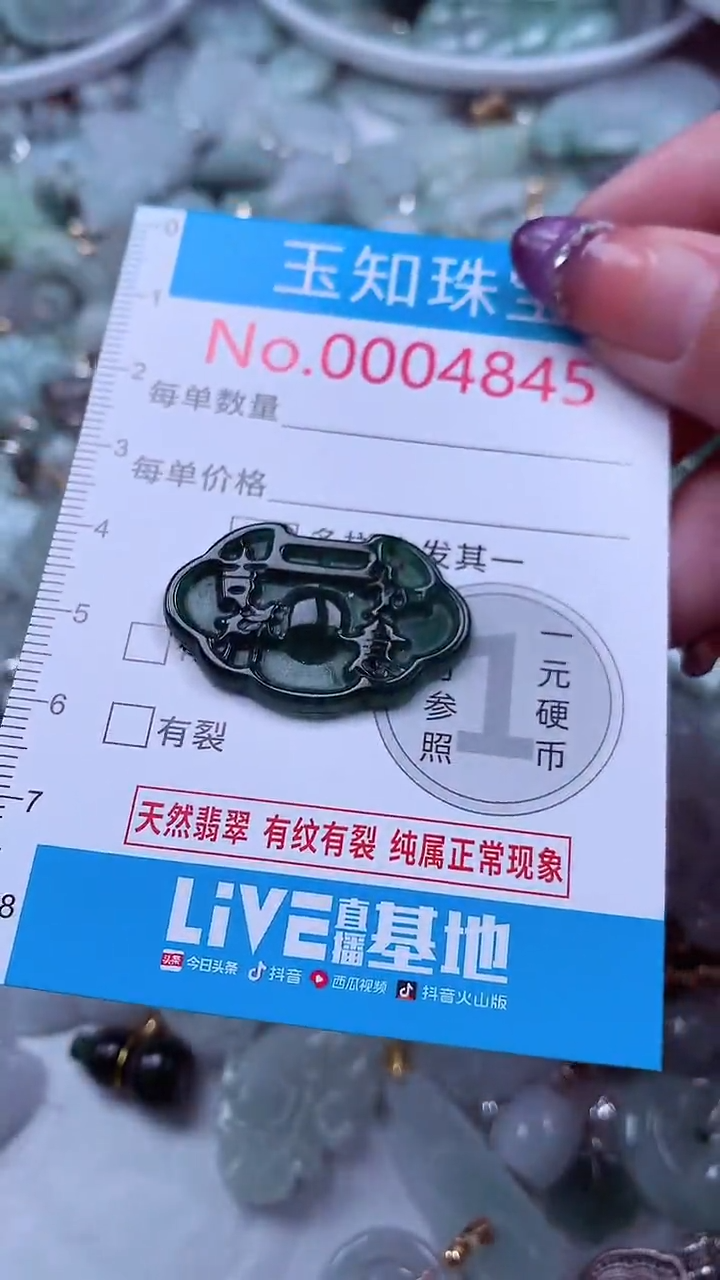 翡翠未镶嵌吊坠(不含链)4845