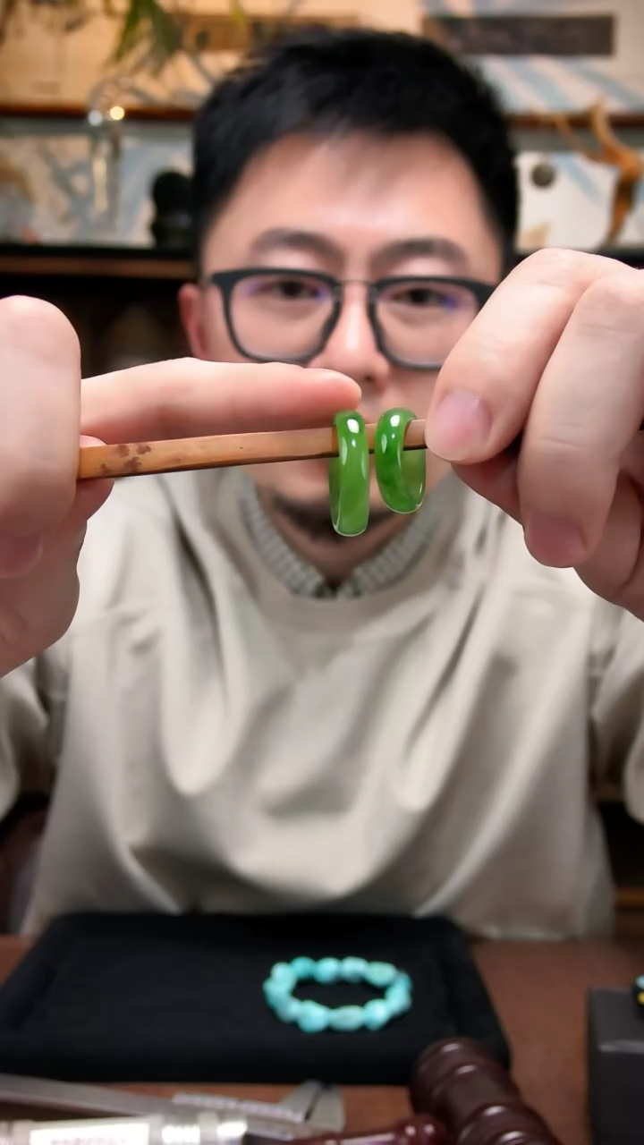 未镶嵌戒指和田玉18#碧玉指环XEZB多样性发其一