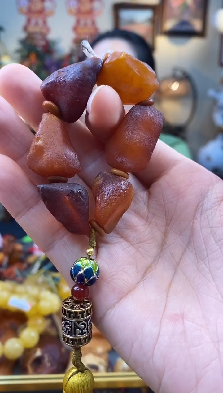 未镶嵌琥珀手串手捻