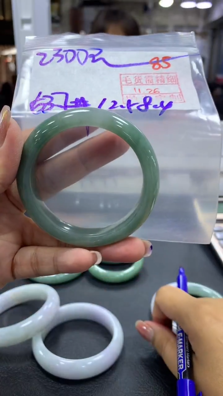 未镶嵌定制翡翠毛货需精细抛光+拍一发一+85