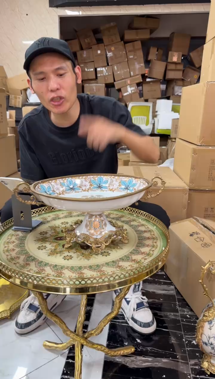 黄铜黛姿家居装饰品摆件  