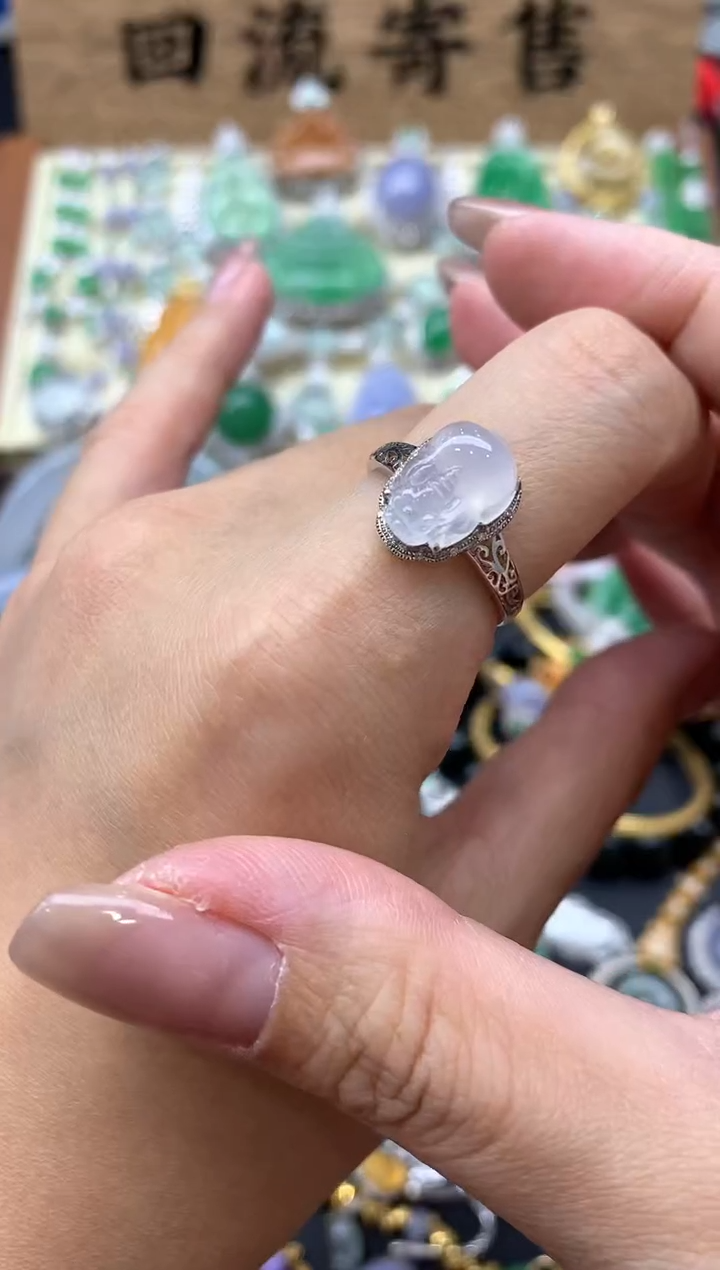 【闪购商品】翡翠戒指18K金镶嵌461-中国好珍宝