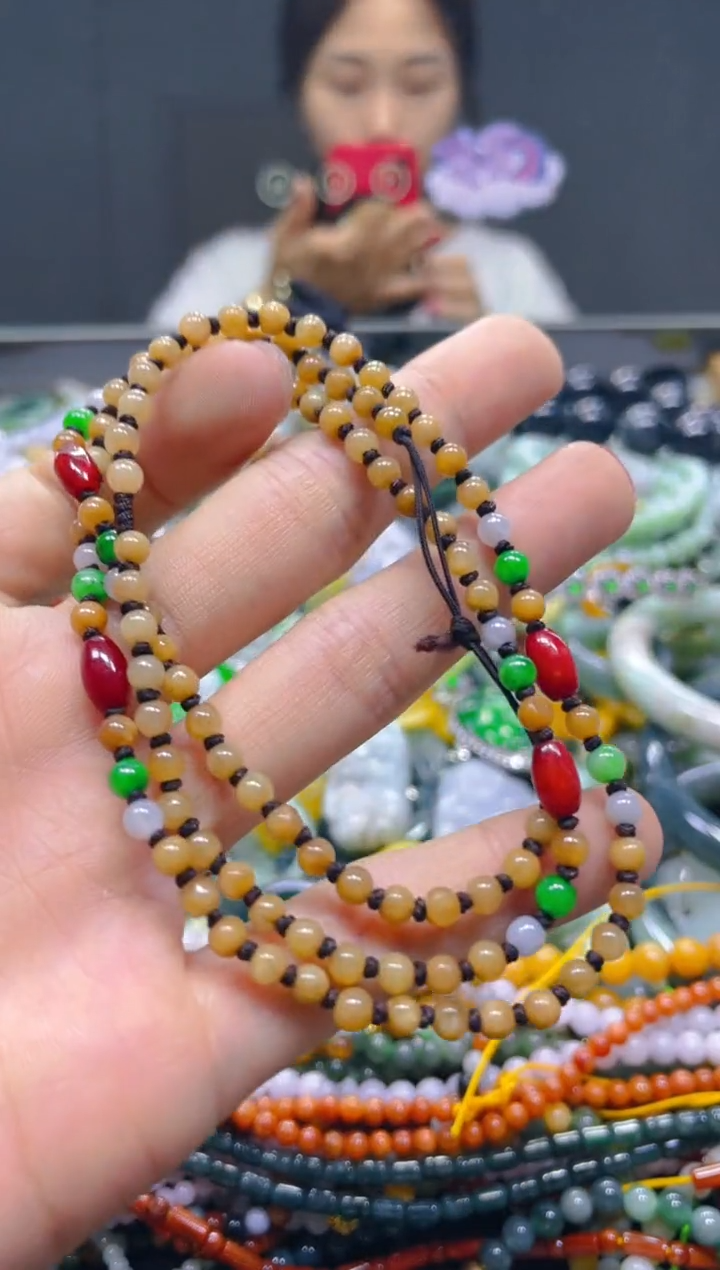 颈饰未镶嵌翡翠3MM/C/翡翠A货，一件也是批发价