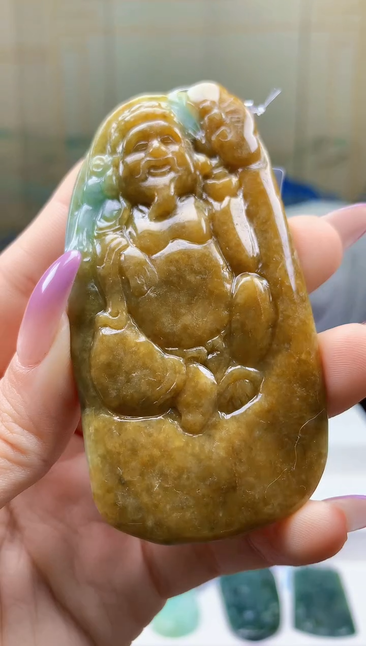 【闪购商品】定制翡翠未镶嵌4688ty-毛货挂件30