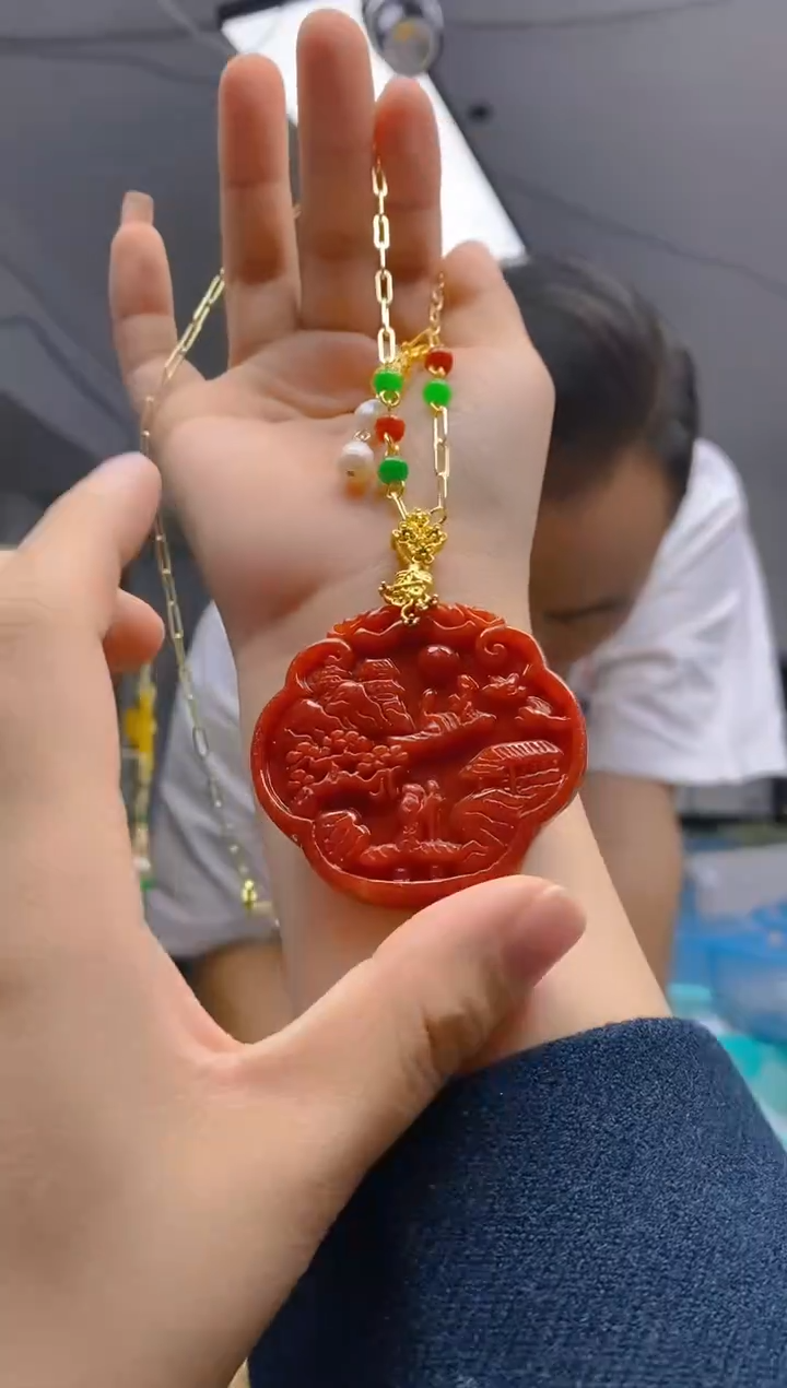 【闪购商品】翡翠耳饰合金207翡翠锁骨链