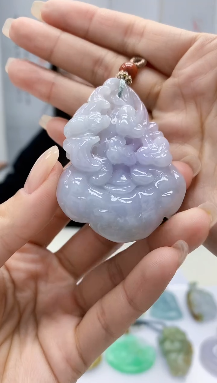 【闪购商品】定制翡翠未镶嵌0405lr-毛货挂件9