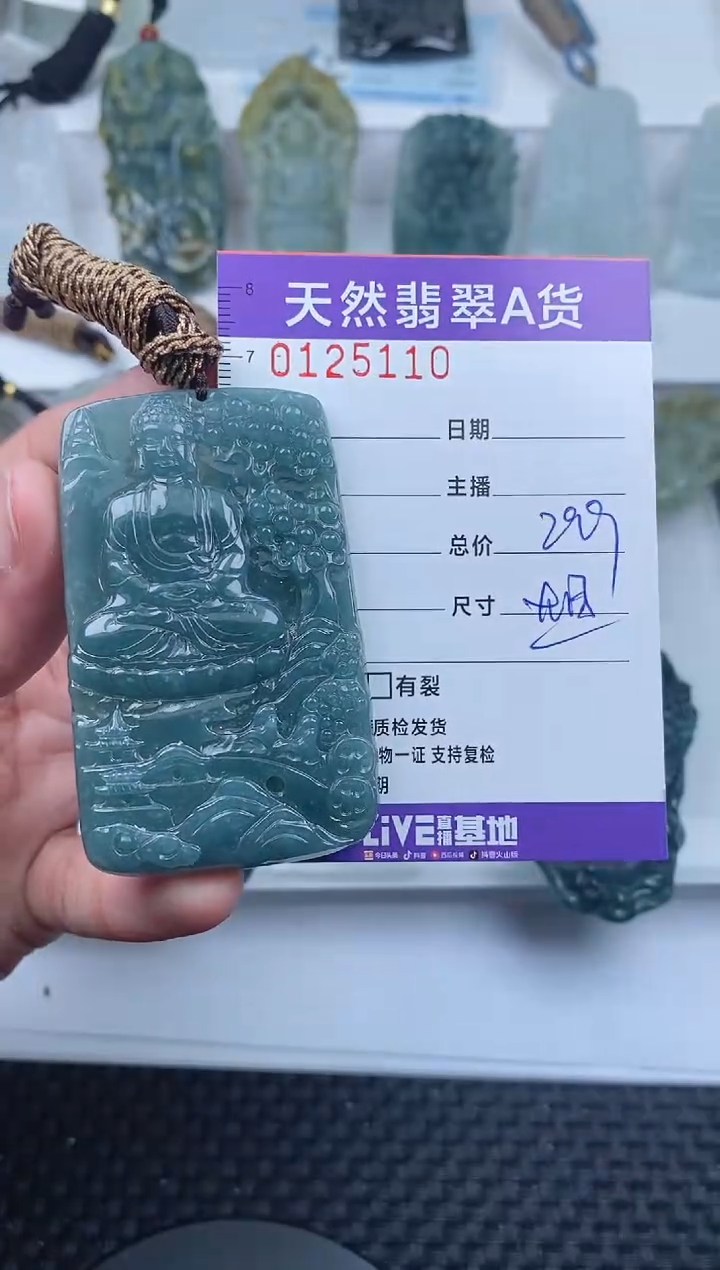 【闪购商品】翡翠颈饰未镶嵌       110