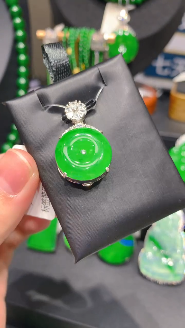 翡翠银S925镶嵌颈饰7一季