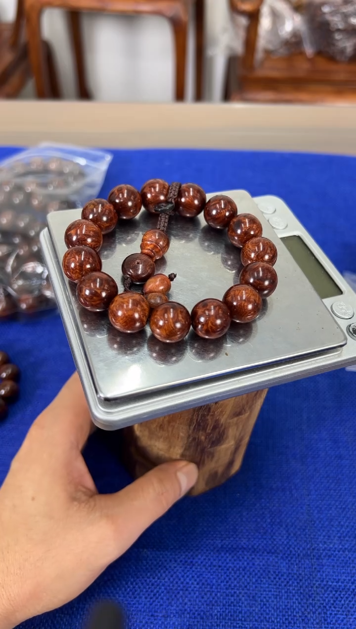 手串/手链黄花梨/降香黄檀1.5瘤疤花水波纹手串