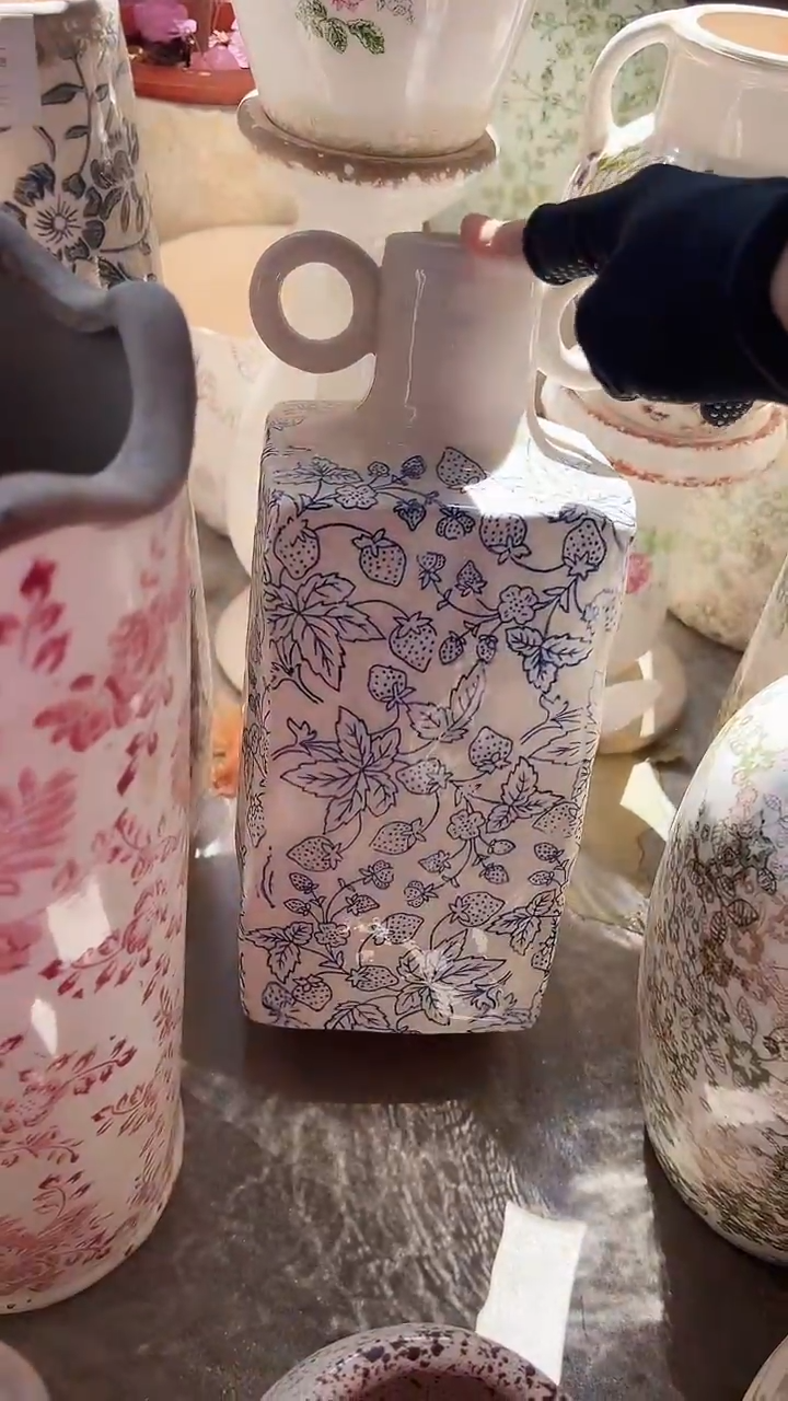 【闪购商品】陶瓷花盆高31.5cm内口4cm