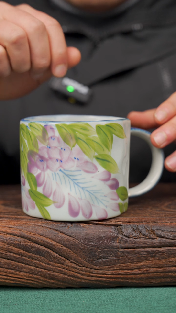 【闪购商品】瓷片63寻一缕瓷香杯釉下手工手绘瓷器