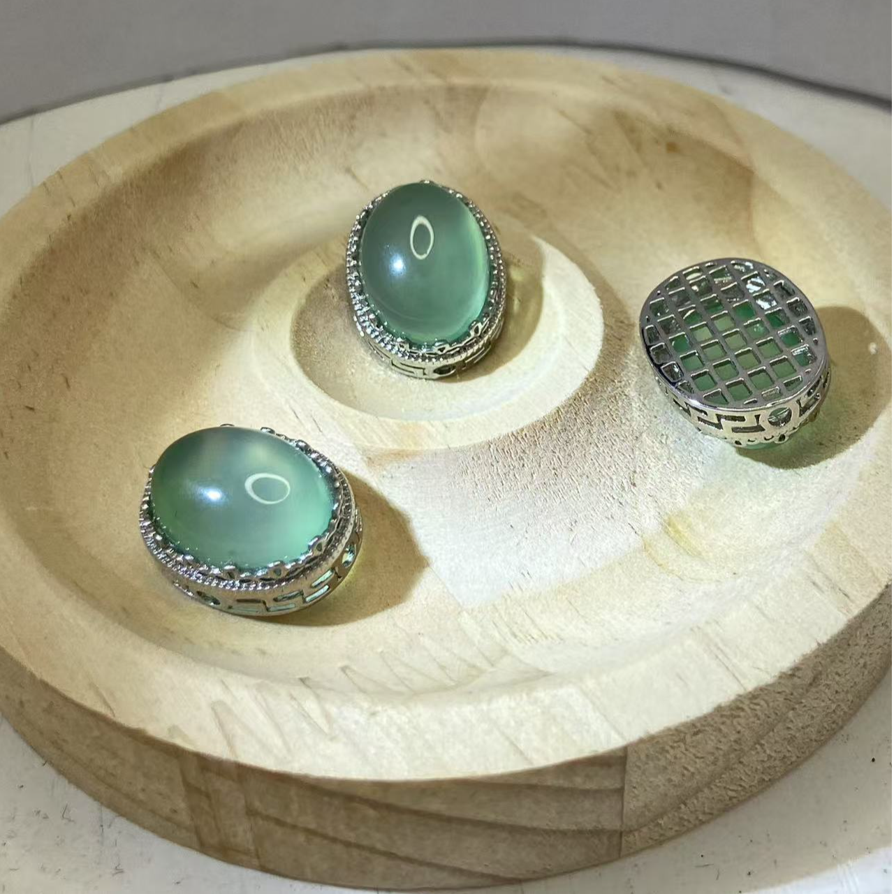 天然椭圆水晶通孔配件魔盒diy手链项链