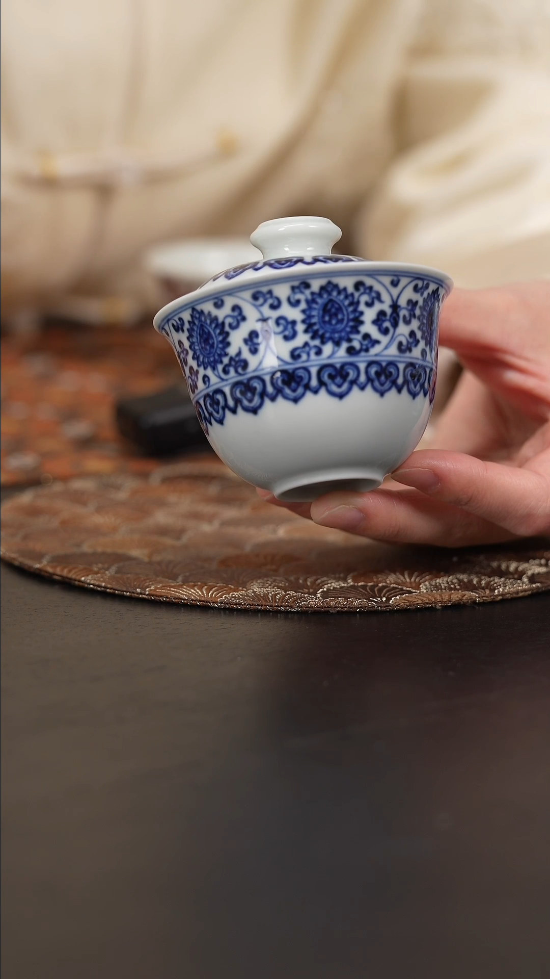 【闪购商品】杯润山堂青花缠枝