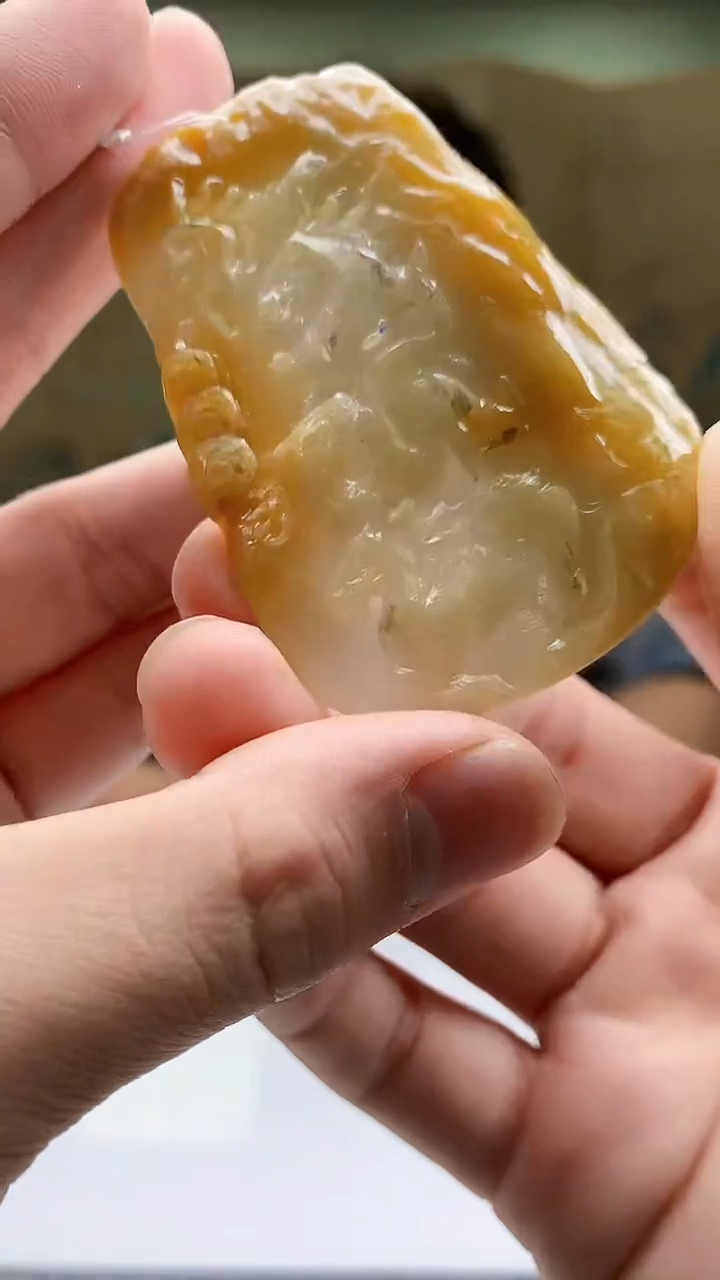 【闪购商品】定制翡翠未镶嵌4688bb-毛货挂件97赠珠链