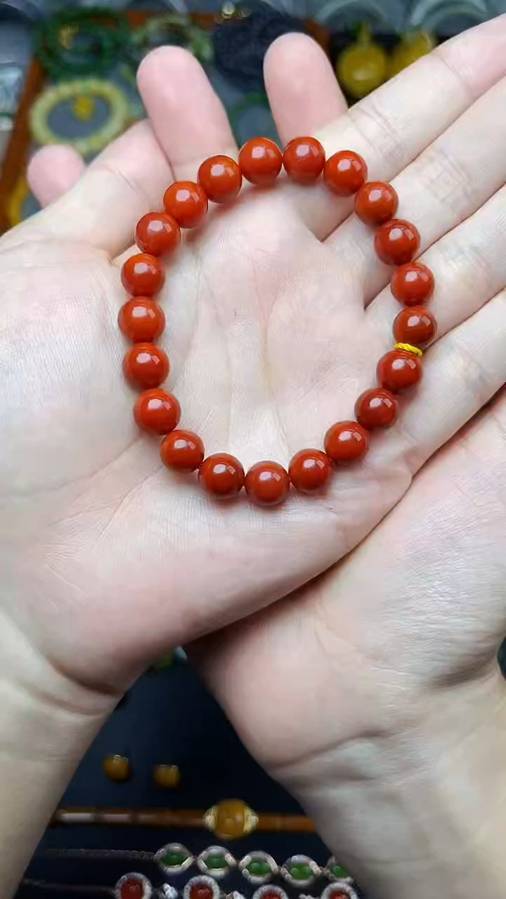 未镶嵌手串南红玛瑙果*陈手串 06