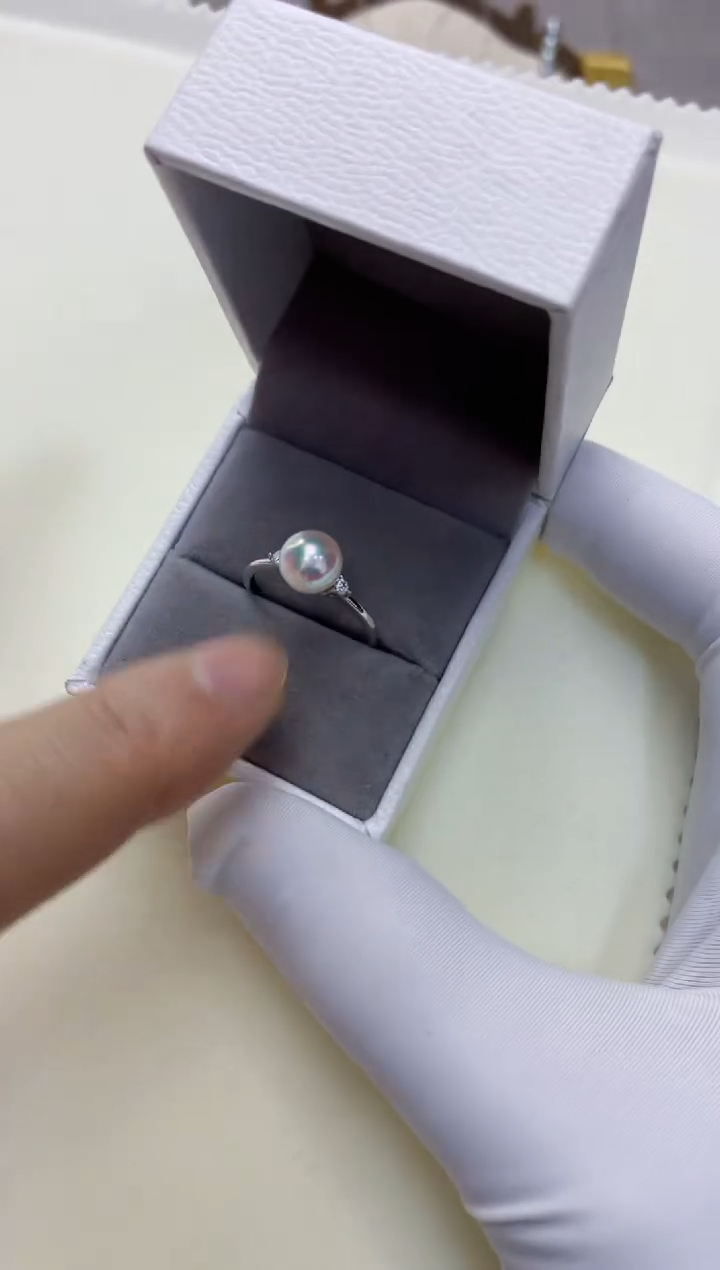 【闪购商品】海水珍珠商品银S925镶嵌设计款戒指