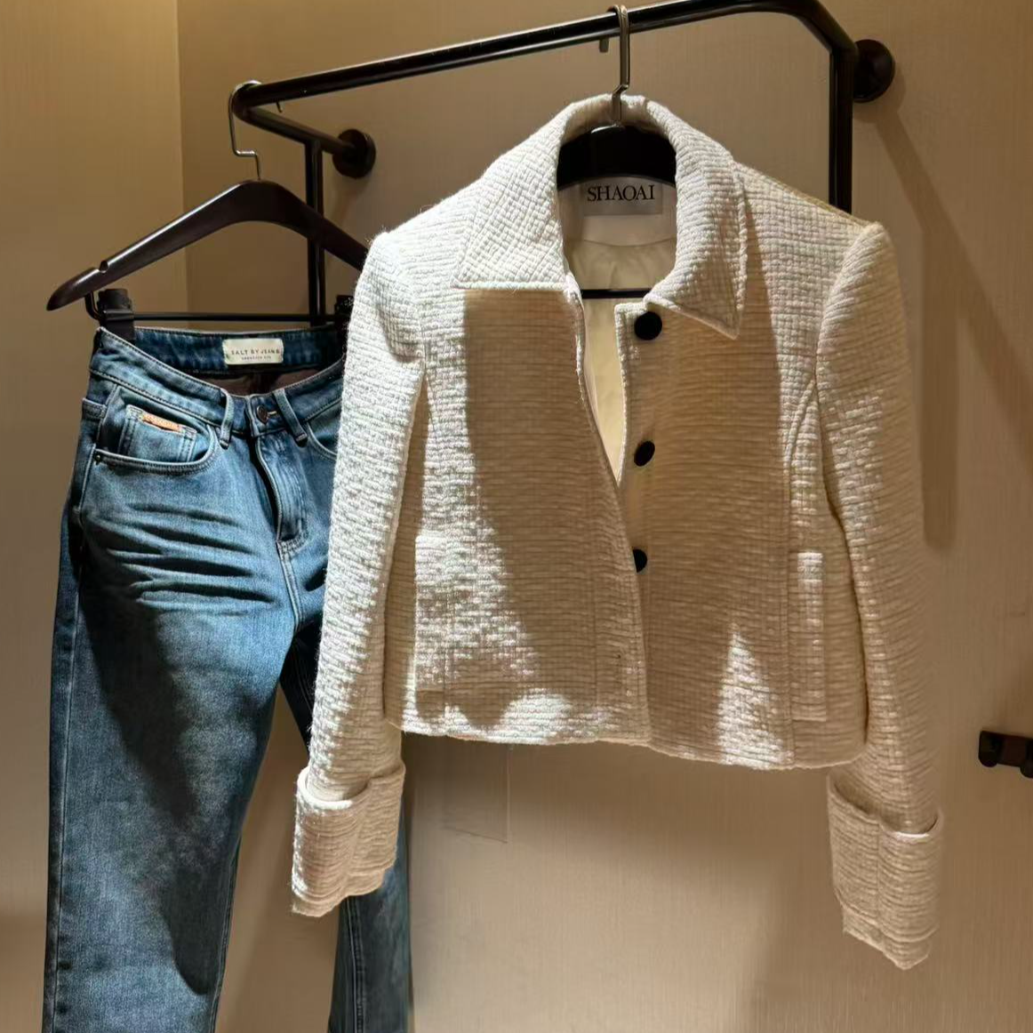 简约气质时尚小清新短款鹅绒外套 百搭秋冬鹅绒外套 