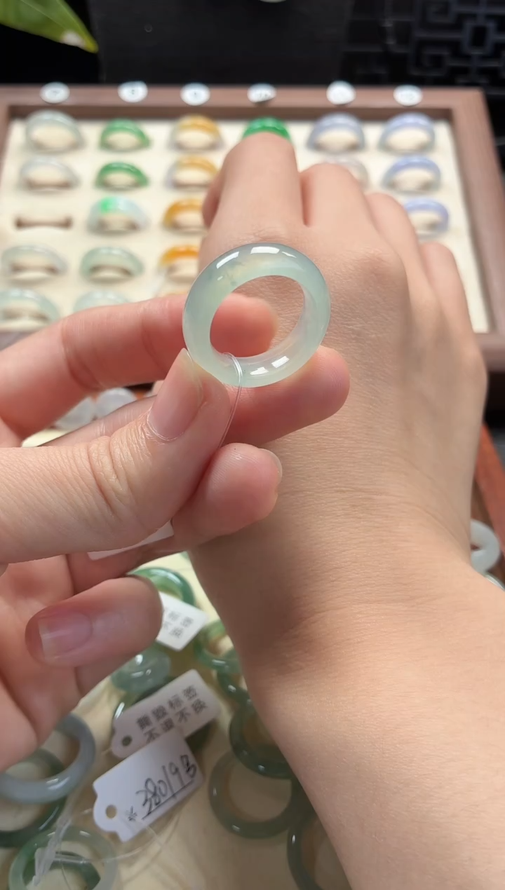 未镶嵌定制翡翠圈口14号  48小时鉴赏期