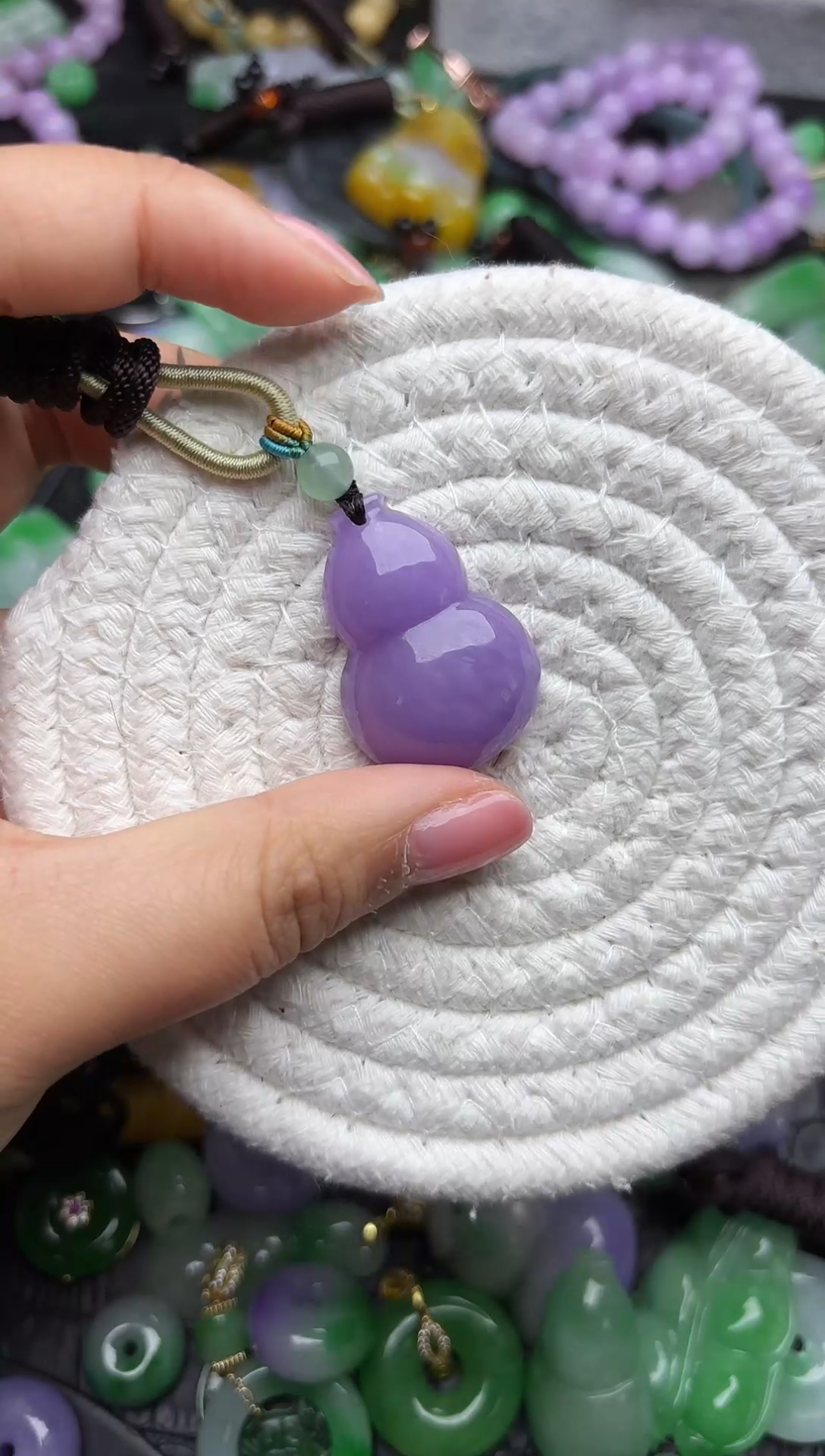 颈饰未镶嵌翡翠缅甸翡翠吊坠