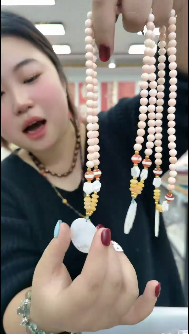 【闪购商品】贝壳手串/手链1675白圆牌带链