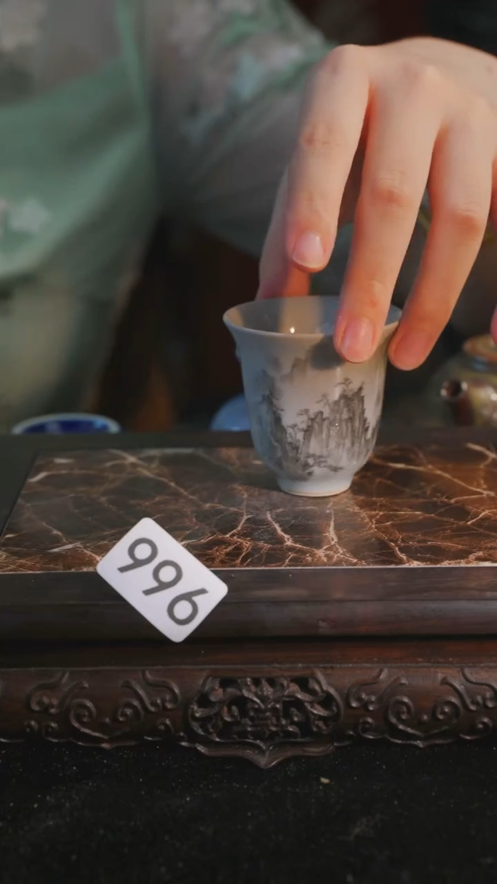 杯子等烟雨陶瓷手作主人杯996