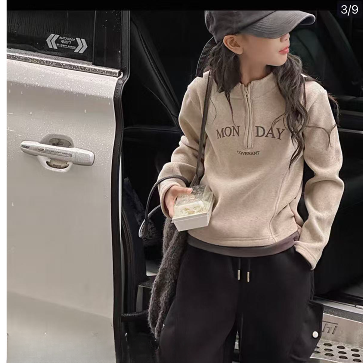 洋气款女童加绒打底卫衣1314（染色微瑕）