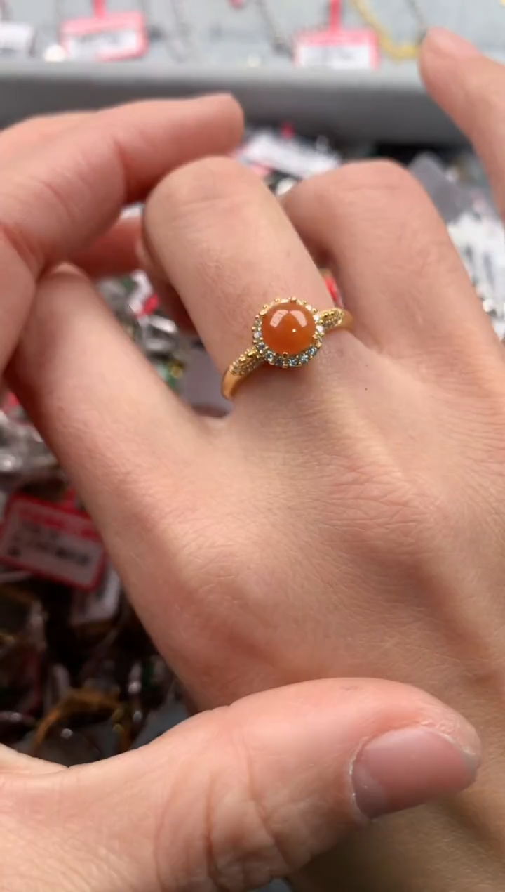 银S925镶嵌戒指翡翠222    5