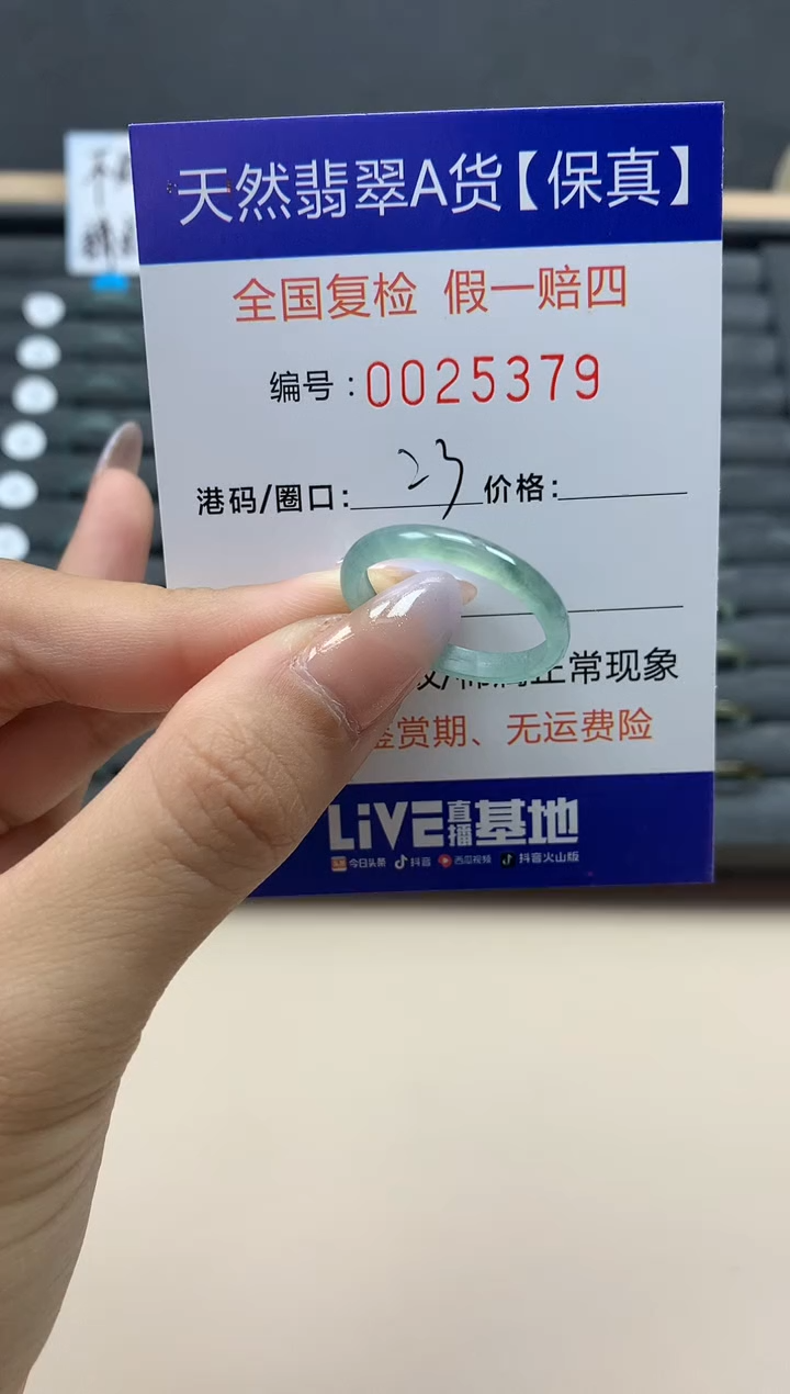 【闪购商品】翡翠戒指未镶嵌天然25379