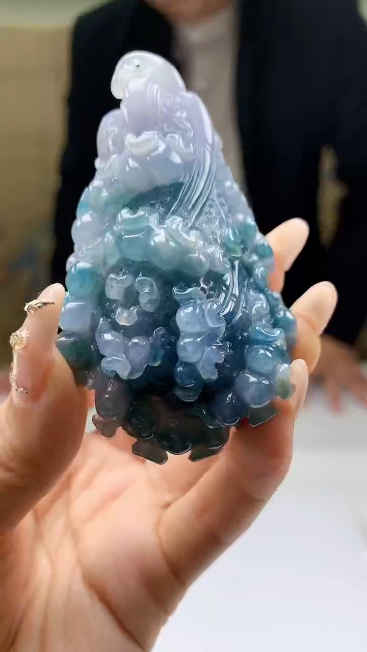 【闪购商品】定制翡翠未镶嵌4969ty-毛货挂件197