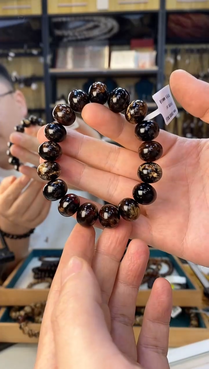 【闪购商品】琥珀裸石未镶嵌抚顺琥珀黑花