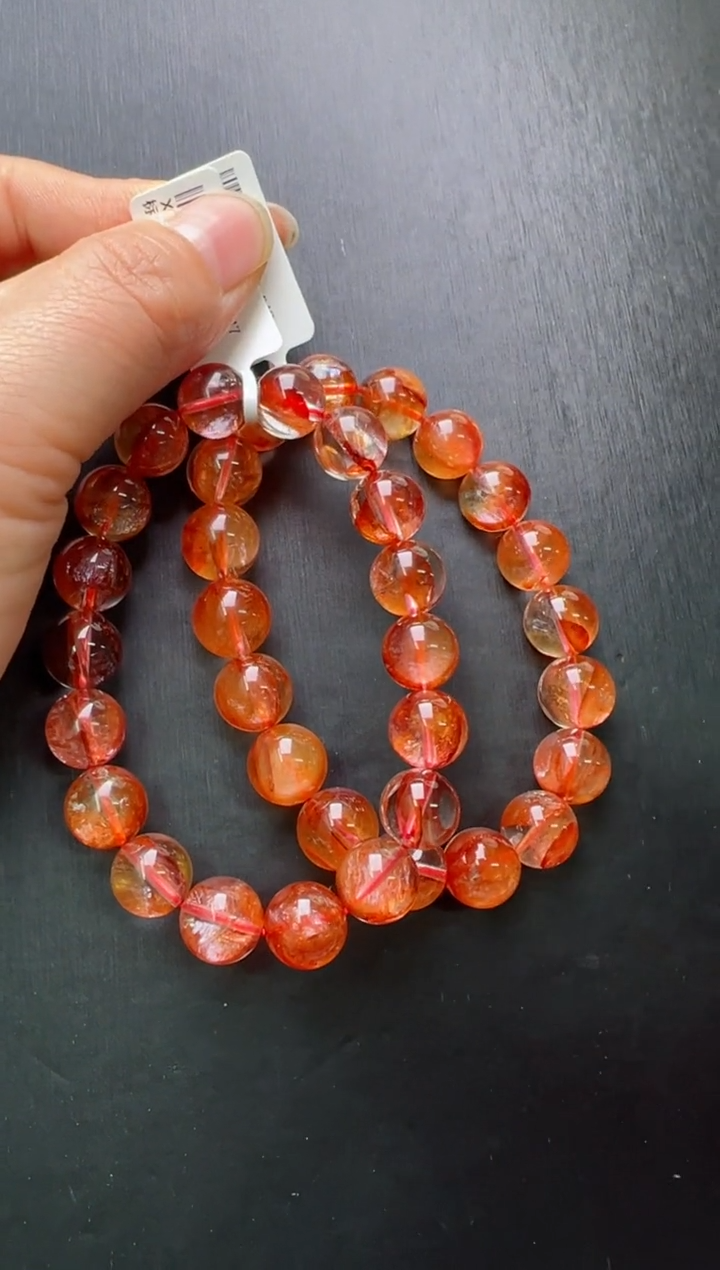 【闪购商品】水晶单圈未镶嵌糖纸胶花手串11m+多样发一X37953