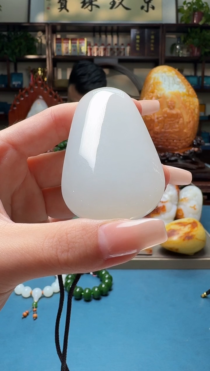 和田玉未镶嵌挂件hsl