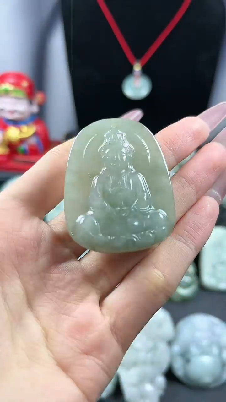 【闪购商品】翡翠颈饰未镶嵌观音