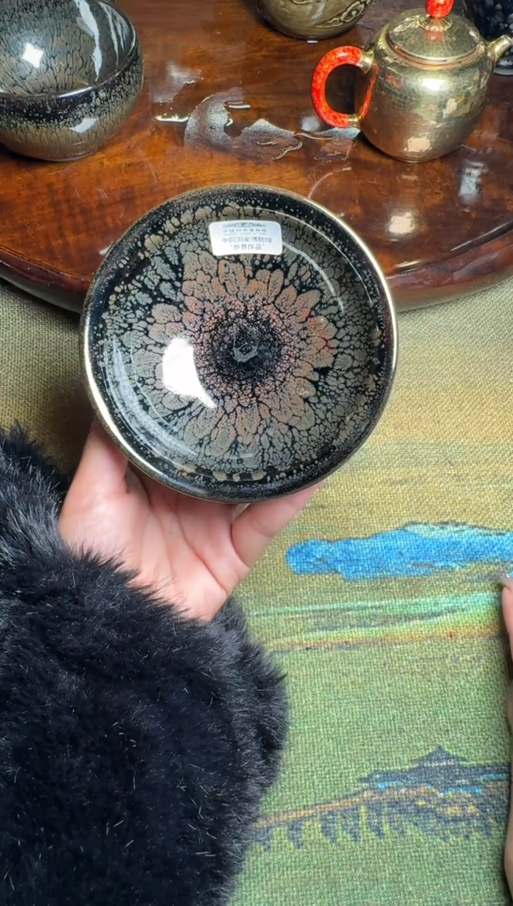 茶盏阙梅娇水墨牡丹10