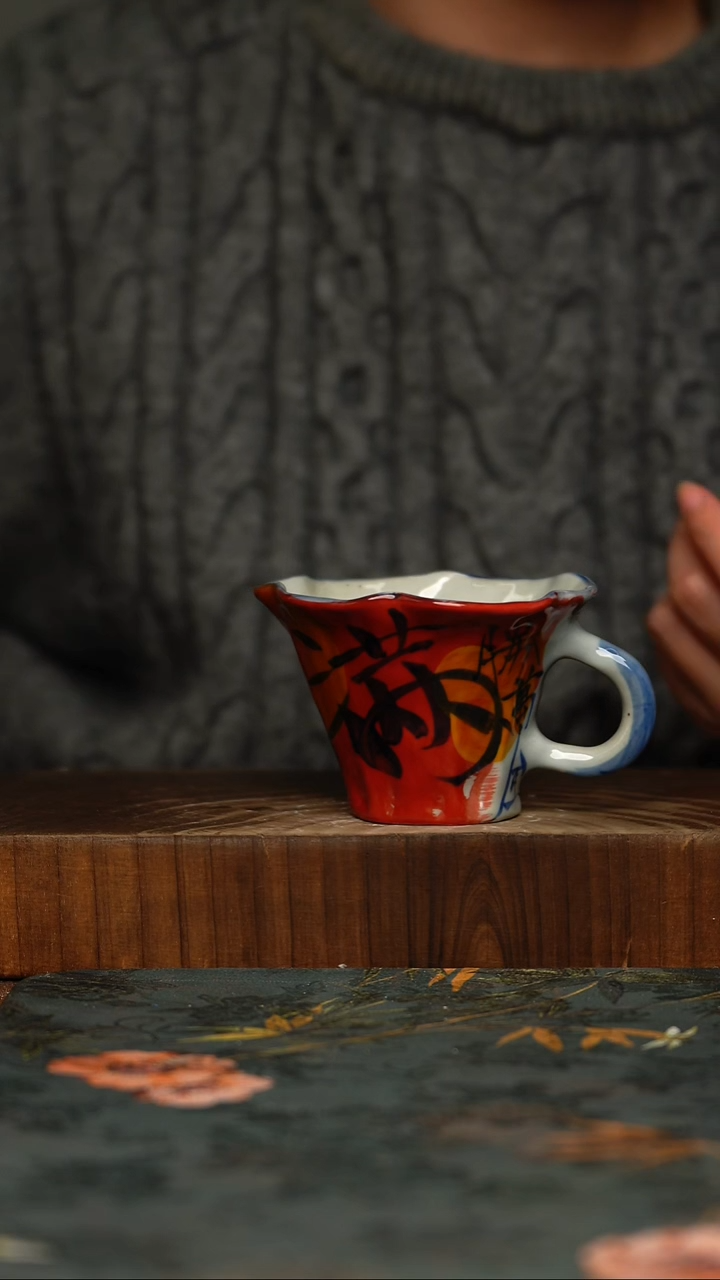 瓷片釉下彩手工手绘同款