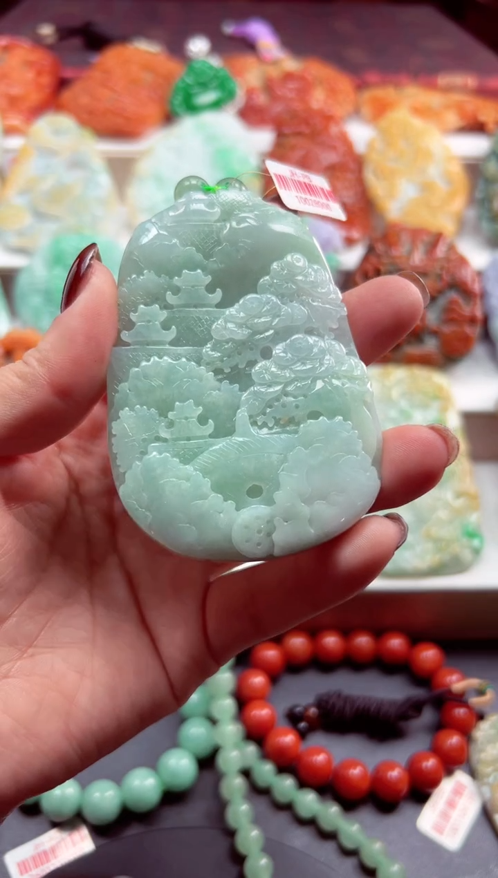 吊坠(不含链)未镶嵌翡翠24